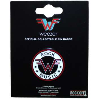 Merch Weezer: Kitűző Rock Music Emblem