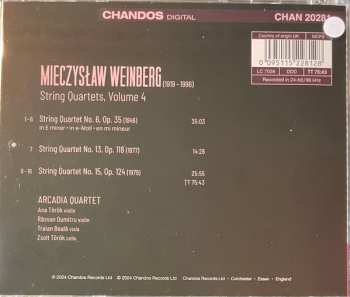 CD Mieczysław Weinberg: String Quartets Nos 6, 13, And 15 (Vol. Four)