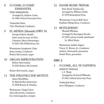 2CD Westminster Choir: An Evening Of Readings And Carols - The 30th Anniversary Live Recording