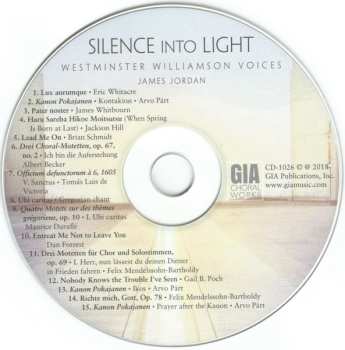 CD Westminster Williamson Voices: Silence Into Light