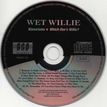 CD Wet Willie: Manorisms / Which One's Willie?
