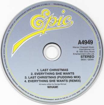 CD Wham!: Last Christmas / Everything She Wants