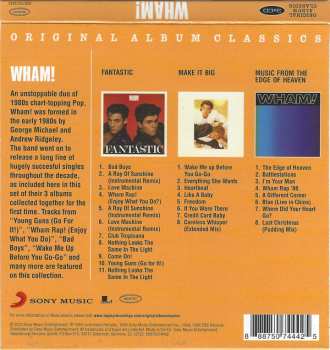 3CD/Dobozkészlet Wham!: Original Album Classics