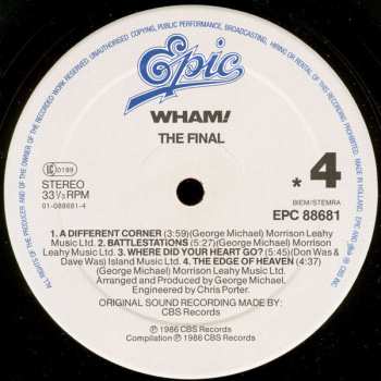2LP Wham!: The Final