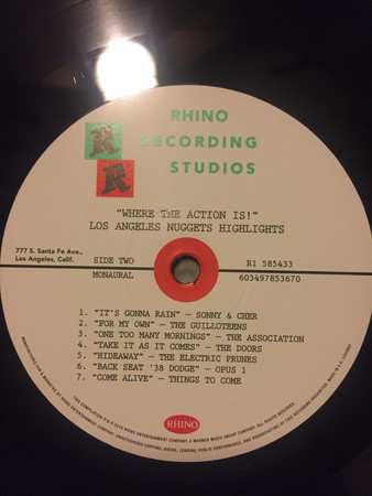 2LP Various: Where The Action Is! (Los Angeles Nuggets) LTD