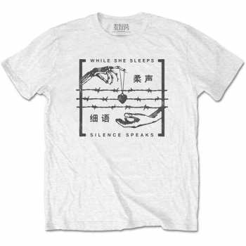 Merch While She Sleeps: Póló Silence Speaks 