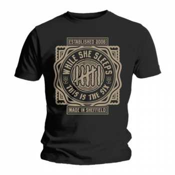 Merch While She Sleeps: Póló This Is Six 