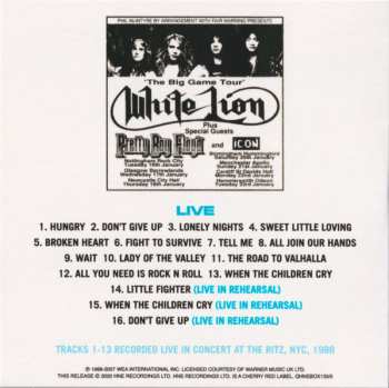 5CD/Dobozkészlet White Lion: All You Need Is Rock 'N' Roll: The Complete Albums 1985-1991 LTD