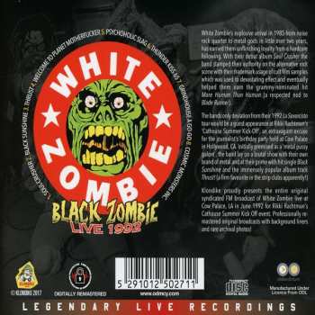 CD White Zombie: Black Zombie - Live 1992