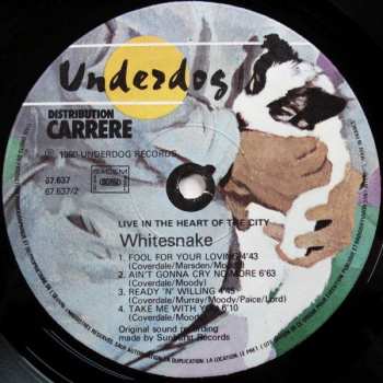 2LP Whitesnake: Live... In The Heart Of The City