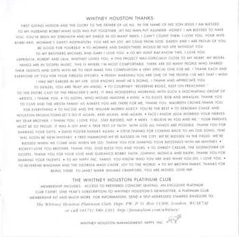 CD Whitney Houston: The Preacher's Wife (Original Soundtrack Album)