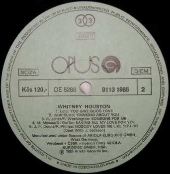 LP Whitney Houston: Whitney Houston