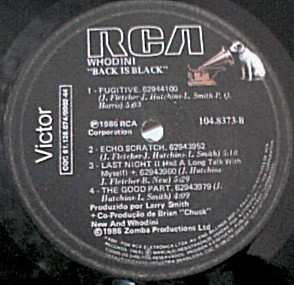 LP Whodini: Back In Black