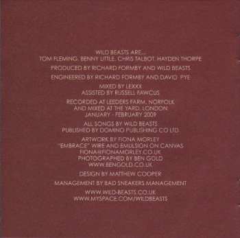 CD Wild Beasts: Two Dancers