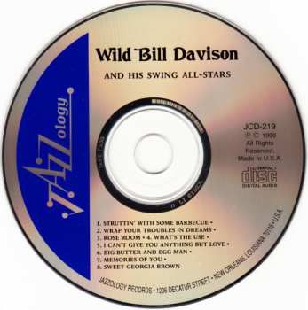 CD Wild Bill Davison: Swinging Wild