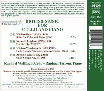 CD Raphael Wallfisch: British Music For Cello And Piano