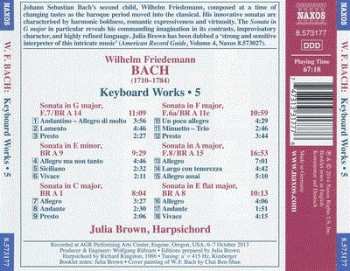 CD Wilhelm Friedemann Bach: Keyboard Works Vol 5
