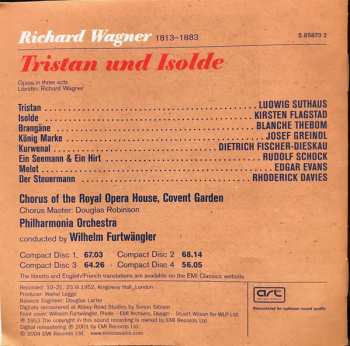 4CD/Dobozkészlet Wilhelm Furtwängler: Tristan Und Isolde