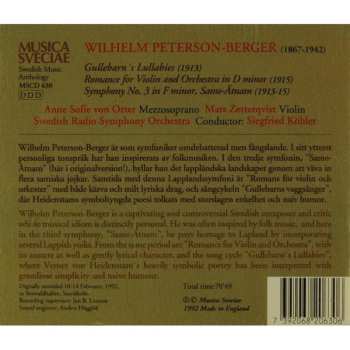 CD Anne Sofie Von Otter: Same-Ätnam / Gullebarns Vaggsånger / Romans för Violin och Orkester