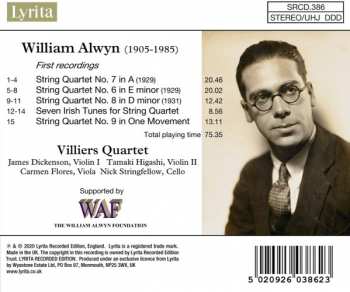 CD William Alwyn: String Quartets No 6, 7, 8, 9
