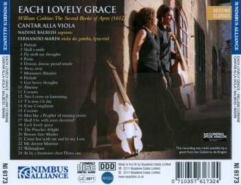 CD Cantar Alla Viola: Each Lovely Grace. William Corkine : The Second Booke Of Ayres (1612)