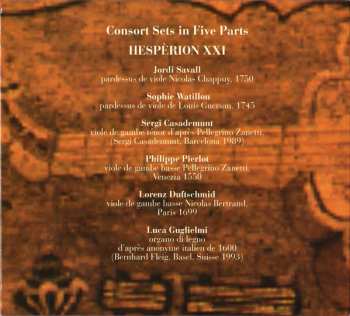 2CD Jordi Savall: Consort Sets in Five & Six Parts