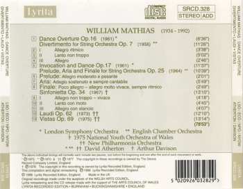 CD The London Symphony Orchestra: William Mathias: Dance Overture / Divertimento / Invocation And Dance / Prelude, Aria And Finale / Sinfonietta / Laudi / Vistas