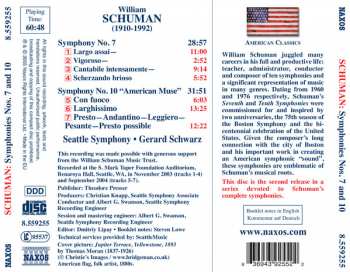 CD Gerard Schwarz: Symphonies Nos. 7 and 10