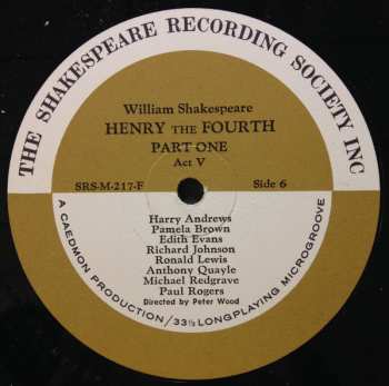 3LP/Dobozkészlet William Shakespeare: Henry The Fourth Part 1