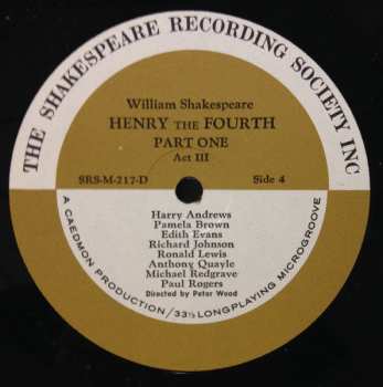 3LP/Dobozkészlet William Shakespeare: Henry The Fourth Part 1