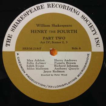 4LP/Dobozkészlet William Shakespeare: Henry The Fourth Part Two