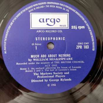 3LP/Dobozkészlet William Shakespeare: Much Ado About Nothing