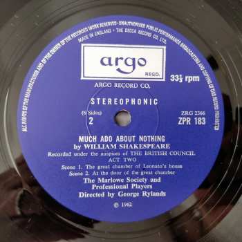 3LP/Dobozkészlet William Shakespeare: Much Ado About Nothing