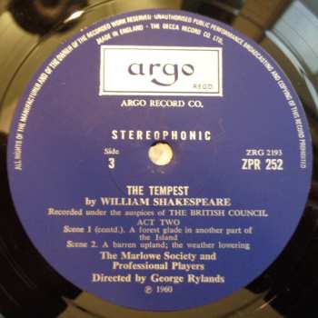 3LP/Dobozkészlet William Shakespeare: The Tempest