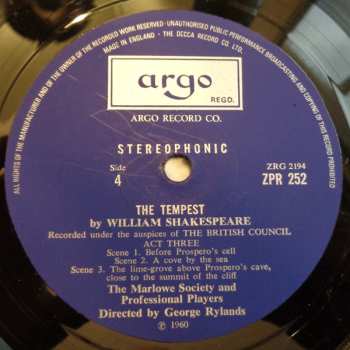 3LP/Dobozkészlet William Shakespeare: The Tempest