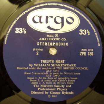 3LP/Dobozkészlet William Shakespeare: Twelfth Night