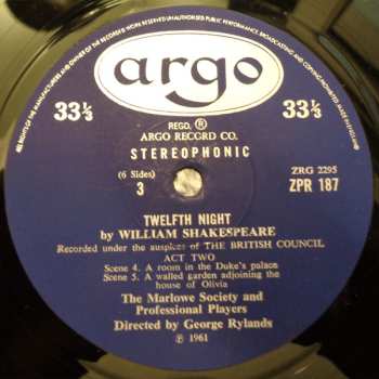 3LP/Dobozkészlet William Shakespeare: Twelfth Night