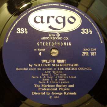 3LP/Dobozkészlet William Shakespeare: Twelfth Night