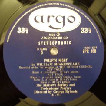 3LP/Dobozkészlet William Shakespeare: Twelfth Night