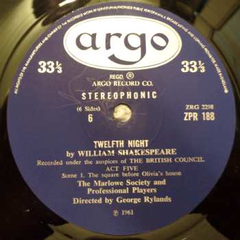 3LP/Dobozkészlet William Shakespeare: Twelfth Night