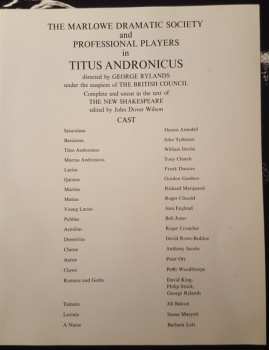 3LP/Dobozkészlet William Shakespeare: Titus Andronicus 