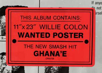 LP Willie Colón: Wanted By FBI / The Big Break - La Gran Fuga