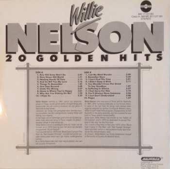 LP Willie Nelson: 20 Golden Hits