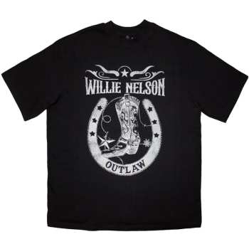 Merch Willie Nelson: Oversized Póló Outlaw