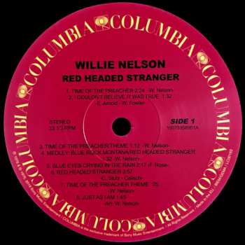 LP Willie Nelson: Red Headed Stranger