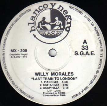LP Willy Morales: Last Train To London / Going Back