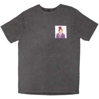 Merch Willy Wonka: Stone Wash Póló Logo Willy Wonka Emblem