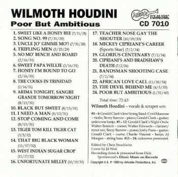CD Wilmoth Houdini: Poor But Ambitious - Calypso Classics