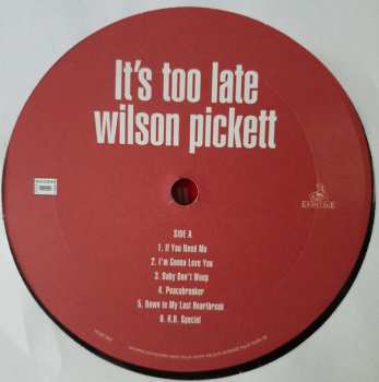 LP Wilson Pickett: It's Too Late