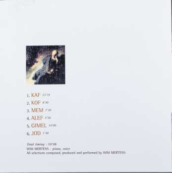 CD Wim Mertens: Jérémiades